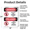 Signmission Restricted Area Authorized Employees Only Danger Sign, Aluminum, 18in W x 24in L, 2PK OS-2PACK-DS-A-1824-VS-1548 - alternate 4